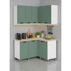 МК Аленушка Угловая Орешник Матовая Мята,скоба черный,сонома