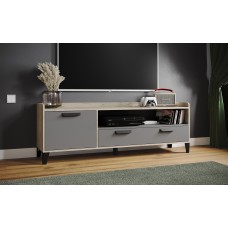 Тумба ТВ Парус-8, Дуб крафт серый, Серый Тумба ТВ Парус-8, Дуб крафт серый, Серый