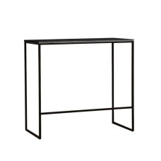 Стол обеденный Бемоль 42.45, Мрамор черный, Черный