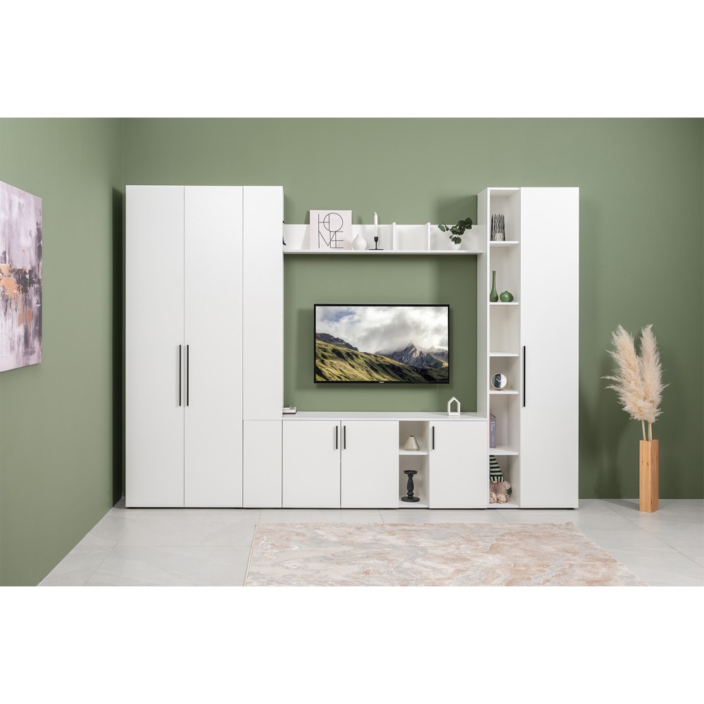 Полка настенная Эйр 16.490, Белый шагрень Полка настенная Эйр 16.490, Белый шагрень