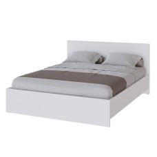 Кровать 160x200 с настилом из ДСП Плейона, белый