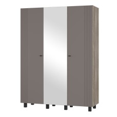 Шкаф 3-х створчатый Олива ШК-08, Дуб каньон, Муссон софт Шкаф 3-х створчатый Олива ШК-08, Дуб каньон, Муссон софт