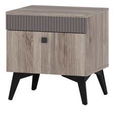 Тумба прикроватная Кассандра ТБ-11, Дуб смоки, MF14