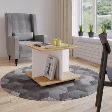 Журнальный стол Консул-10, белый / дуб крафт золотой Журнальный стол Консул-10, белый / дуб крафт золотой