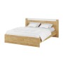 Кровать с ортопедическим основанием Адель 160х200, белый/дуб крафт