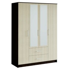 Шкаф 4-х дверный Фиеста, венге/лоредо