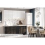 Кухонный гарнитур Модерн New 2.0 м (без столешницы), Белый глянец, Графит