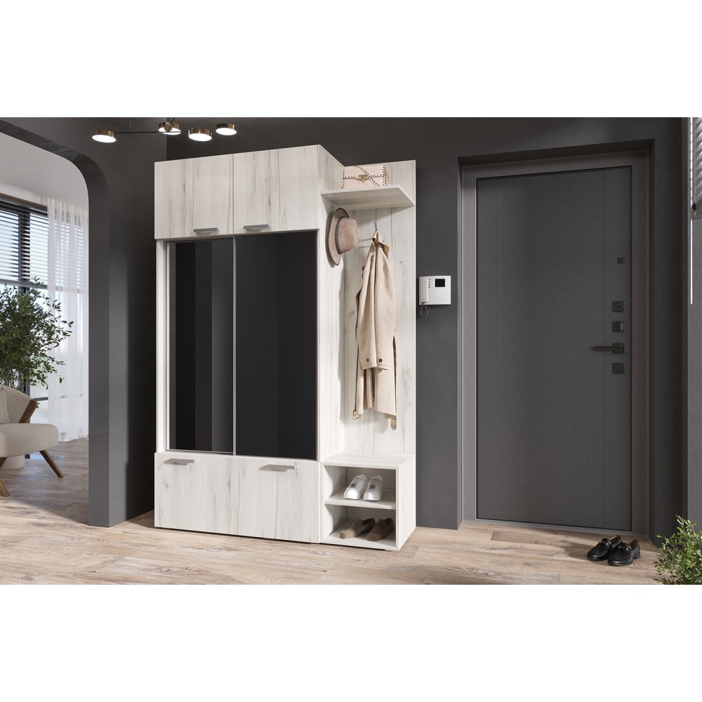 Прихожая Стелла, Дуб Крафт Белый Прихожая Стелла, Дуб Крафт Белый