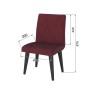Стул Лилу, Красный, Шоколад