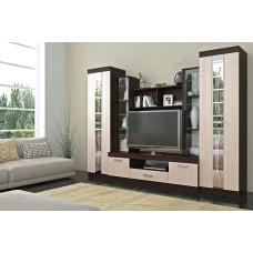 Гостиная Атлантида 2, Дуб беленый, Венге