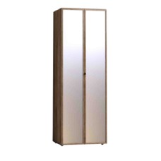 Шкаф для одежды с зеркалами Nature 54, дуб табачный