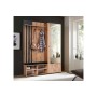 Прихожая с зеркалом Либерти 51.22, Дуб Вотан, Черный