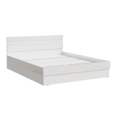 Кровать Челси 1,4м, Белый глянец холодный, Белый