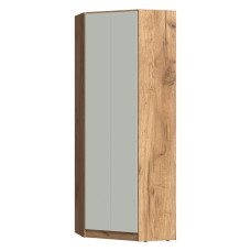 Шкаф угловой Челси Color, Мята темная, Дуб крафт