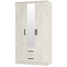 Шкаф 3-х створчатый Фиеста, Дуб крафт белый Шкаф 3-х створчатый Фиеста, Дуб крафт белый