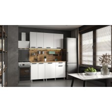 Кухня Осло, 1,6м Карбон Фарфор