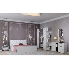 Спальня Модена. Комплект 4, ясень анкор светлый/венге