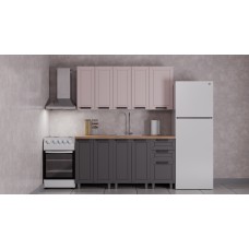 ГК Аленушка 1,6м Лилия Кашемир/Сталь,скоба черный,черный