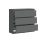 Комод Челси 800 (3 ящиа), Графит Комод Челси 800 (3 ящиа), Графит