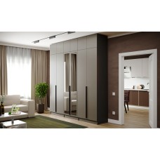 Мадрид Гардеробная система 2,45м,Графит