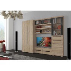 Гостиная Эколь Вариант №1, Дуб сонома Гостиная Эколь Вариант №1, Дуб сонома