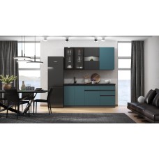 Кухня Техно-6 2,0м (Графит/Атлантик софт/Графит софт NEW) Кухня Техно-6 2,0м (Графит/Атлантик софт/Графит софт NEW)