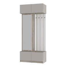 Прихожая "Багира" ПР-03 Дуб смоки/Кашемир