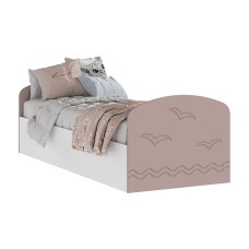 Кровать Юниор-2, Шарли Pink, Белый