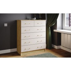 Комод Катрин-5 (К), Дуб крафт золотой, кашемир