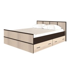 Кровать без основания 1,6 м "Сакура" венге/лоредо