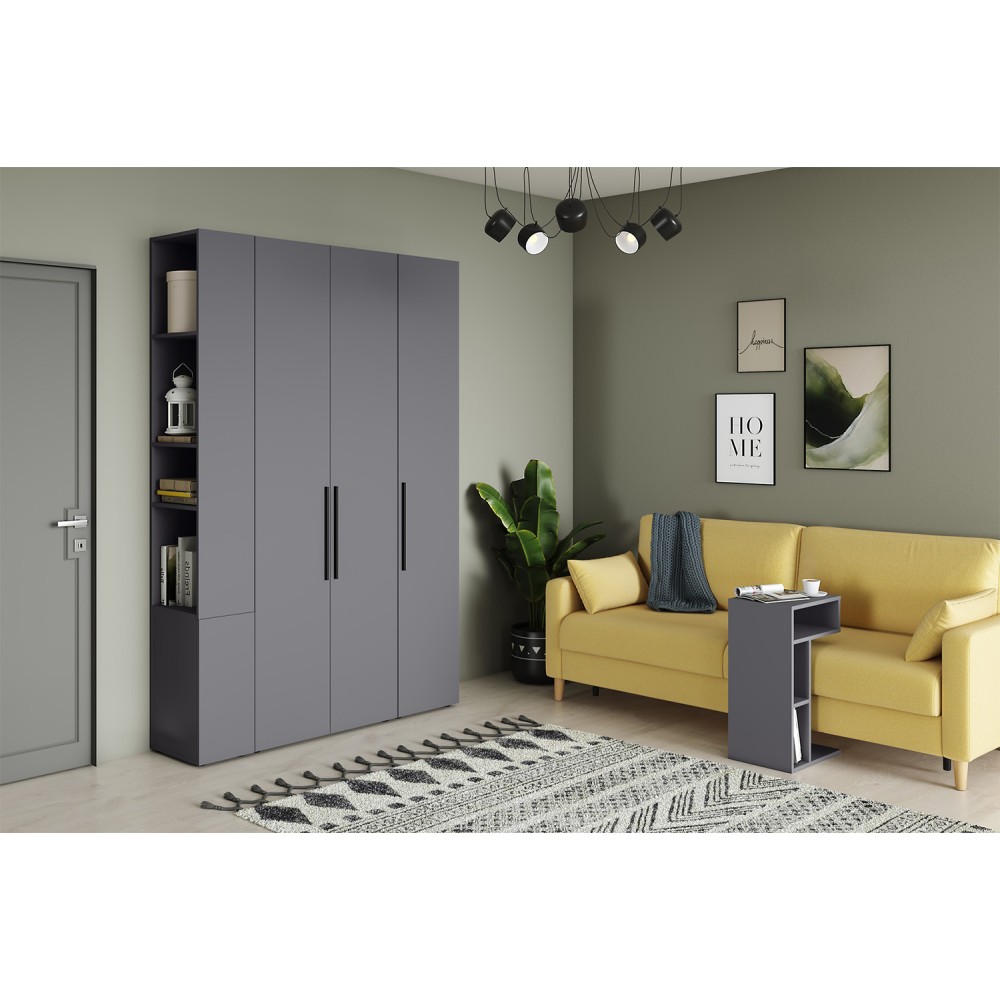 Шкаф для одежды Эйр 13.340, Серый графит Шкаф для одежды Эйр 13.340, Серый графит