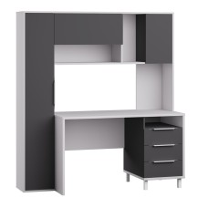 Стол рабочий Комфорт 12.95 N, Белый, Серый