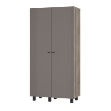 Шкаф 2-х створчатый Олива ШК-03, Дуб каньон, Муссон софт Шкаф 2-х створчатый Олива ШК-03, Дуб каньон, Муссон софт