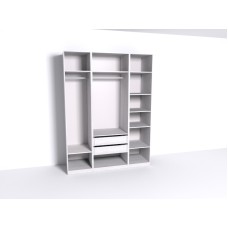 Гардеробная Рум. Комплект 4.1 без фасадов, ясень