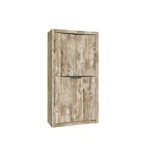 Шкаф двухстворчатый Ривьера, Дуб Юкон, Бетон темный