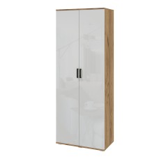 Шкаф двухстворчатый Виста, Белый глянец холодный, Дуб крафт Шкаф двухстворчатый Виста, Белый глянец холодный, Дуб крафт