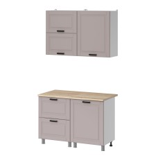 МК Аленушка 1,2м с ящ.в 2 Астра Кашемир,скоба черный,сонома