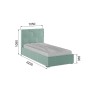 Кровать с ортопедическим основанием Манука (0,9м), Мятный