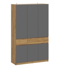 Шкаф трехстворчатый "Авиньон", Графит