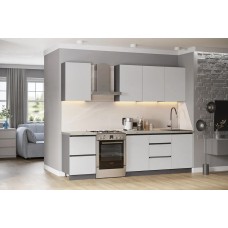 Кухня Айден 2,0, Серый графит, Серый Кухня Айден 2,0, Серый графит, Серый