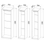 Гардеробная Квадро комплект 1.2 (1750), Дуб Вотан, Белый