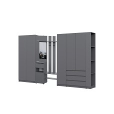 Прихожая Бали, Графит. Комплект 12