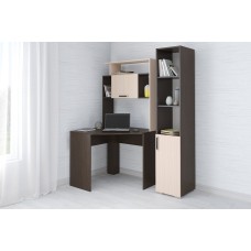 Стол компьютерный Квартет-12 с пеналом, венге/дуб молочный Стол компьютерный Квартет-12 с пеналом, венге/дуб молочный