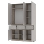 Шкаф 3-х створчатый "Багира" ШК-08 Дуб смоки/Кашемир