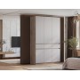 Шкаф 3-х створчатый "Багира" ШК-08 Дуб смоки/Кашемир
