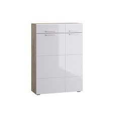 Комод Лайн 13.121, Дуб серый, Белый