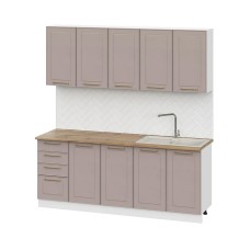 Кухня Милена 2,0м, Белый, Макиато