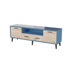 Тумба ТВ Ланс 1,6, Светло-голубой