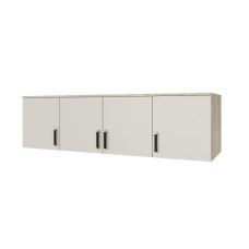 Антресоль для шкафа Лагуна 160, Дуб крафт серый, Кашемир Антресоль для шкафа Лагуна 160, Дуб крафт серый, Кашемир