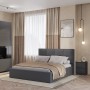 Кровать 160х200 с проложками ДСП Линда, графит